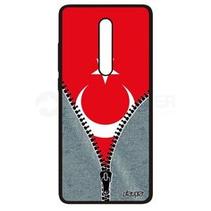 Чехол на смартфон Mi 9T, "Флаг Турции на молнии" Путешествие Туризм Utaupia