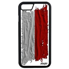 Чехол на смартфон iPhone SE 2020, "Флаг Польши на ткани" Государственный Utaupia