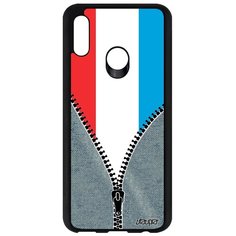Чехол на смартфон Honor 10 Lite, "Флаг Люксембурга на молнии" Патриот Туризм Utaupia