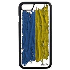 Чехол на смартфон iPhone SE 2020, "Флаг Украины на ткани" Государственный Патриот Utaupia