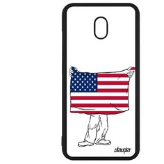 Чехол на смартфон Xiaomi Redmi 8A, "Флаг Соединенных Штатов с руками" Патриот Туризм Utaupia