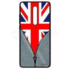 Чехол на смартфон Mi 9T Pro, "Флаг английский на молнии" Туризм Патриот Utaupia
