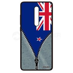 Чехол на смартфон Mi 9T Pro, "Флаг Новой Зеландии на молнии" Патриот Туризм Utaupia