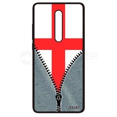 Чехол на смартфон Xiaomi Mi 9T Pro, "Флаг Англии на молнии" Патриот Путешествие Utaupia