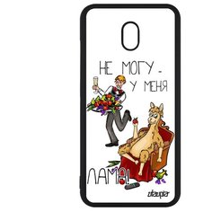 Чехол на смартфон Redmi 8A, "Не могу - у меня лама!" Пародия Карикатура Utaupia