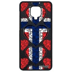 Чехол на смартфон Redmi Note 9S, "Флаг Норвегии с сердцем" Путешествие Страна Utaupia
