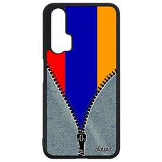 Чехол на смартфон Nova 5T, "Флаг Армении на молнии" Патриот Страна Utaupia