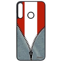 Чехол на смартфон Huawei P40 Lite E, "Флаг Австрии на молнии" Патриот Путешествие Utaupia