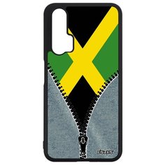 Чехол на смартфон Nova 5T, "Флаг Ямайки на молнии" Патриот Страна Utaupia