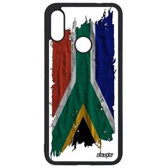 Чехол на смартфон Xiaomi Redmi Note 7, "Флаг Южной Африки на ткани" Государственный Страна Utaupia