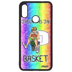 Чехол на смартфон Xiaomi Redmi Note 7, "Не могу - у меня баскетбол!" Карикатура Юмор Utaupia