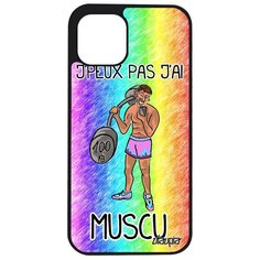 Чехол на смартфон Apple iPhone 12 pro max, "Не могу - у меня бодибилдинг!" Культуризм Комикс Utaupia