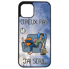 Чехол на смартфон Apple iPhone 12 mini, "Не могу - у меня сериал!" Карикатура Серия Utaupia