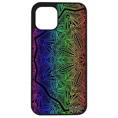 Чехол на смартфон iPhone 12 mini, "Мандала" Радуга Спиритуальный Utaupia