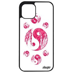 Чехол на смартфон Apple iPhone 12 pro, "Инь и Ян" Черное и белое Гармония Utaupia