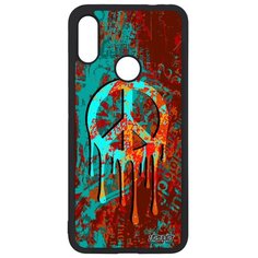 Чехол на смартфон Redmi Note 7, "Peace and Love" Пацифизм Мир и Любовь Utaupia