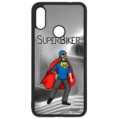 Чехол на смартфон Redmi Note 7, "Супербайкер" Юмор Мотард Utaupia