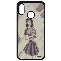 Чехол на смартфон P20 Lite, "Девушка и цветы" Аниме Модель Utaupia