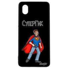 Чехол на смартфон Galaxy A01, "Супергик" Веселый Герой Utaupia