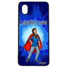 Чехол на смартфон Samsung Galaxy A01, "Суперкрестная" Семья Шутка Utaupia