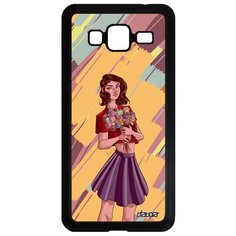 Чехол на смартфон Galaxy J3 2016, "Девушка и цветы" Розы Портрет Utaupia