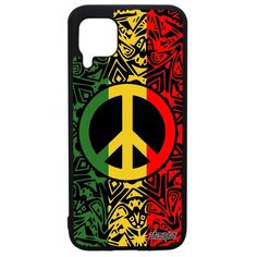 Чехол на смартфон P40 Lite, "Peace and Love" Рисунок Мир и Любовь Utaupia