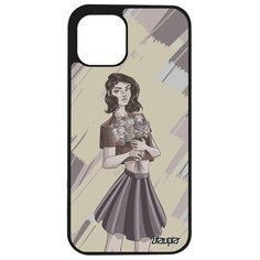 Чехол на смартфон Apple iPhone 12 pro, "Девушка и цветы" Аниме Портрет Utaupia