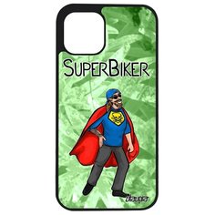 Чехол на смартфон Apple iPhone 12 pro, "Супербайкер" Рисунок Мотард Utaupia
