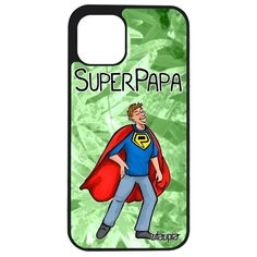 Чехол на смартфон iPhone 12 mini, "Суперпапа" Рисунок Юмор Utaupia