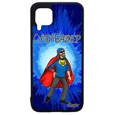 Чехол на смартфон P40 Lite, "Супербайкер" Мотоциклист Комичный Utaupia