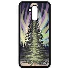 Чехол на смартфон Huawei Mate 20 lite, "Зимняя ель" Лес Зима Utaupia