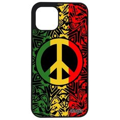 Чехол на смартфон Apple iPhone 12 pro, "Peace and Love" Мандала Рисунок Utaupia