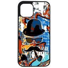 Чехол на смартфон iPhone 12 pro max, "Мистер усы" Котелок Стиль Utaupia