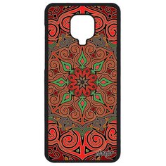 Чехол на смартфон Redmi Note 9 Pro, "Мандала" Роза Спиритуальный Utaupia