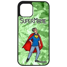 Чехол на смартфон iPhone 12 pro max, "Супербабуля" Комичный Веселый Utaupia
