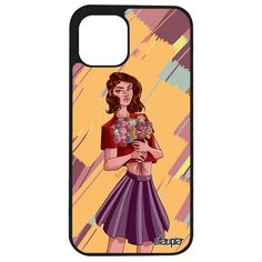 Чехол на смартфон Apple iPhone 12 mini, "Девушка и цветы" Модель Манга Utaupia