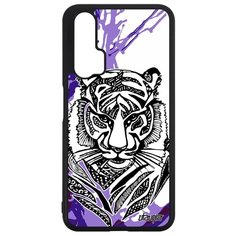 Чехол на смартфон Huawei Nova 5T, "Тигр" Хищник Зверь Utaupia