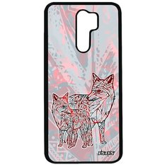 Чехол на смартфон Xiaomi Redmi 9, "Лиса" Лисица Тайга Utaupia
