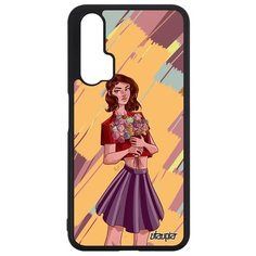 Чехол на смартфон Honor 20 Pro, "Девушка и цветы" Розы Аниме Utaupia