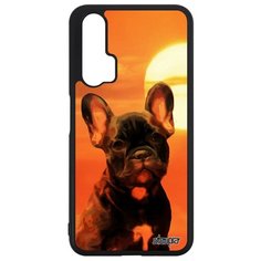 Чехол на смартфон Huawei Nova 5T, "Бульдог" Компаньон Собака Utaupia