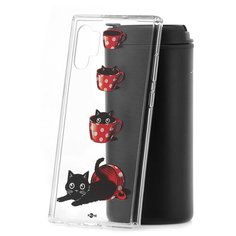Чехол на Samsung Galaxy Note 10+ Kruche Print Котенок в чашке КruЧЕ