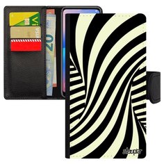 Чехол-книжка на смартфон Эпл Айфон XS оригинальный дизайн Иллюзия торнадо Смерч Вихрь Utaupia