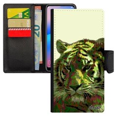 Чехол книжка на смартфон Samsung Galaxy A10 французский дизайн Царь тигр Джунгли Хозяин Utaupia