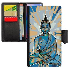 Чехол-книжка на смартфон Xiaomi mi 8 lite уникальный дизайн Будда Мандала Индия Utaupia
