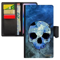 Чехол книжка на смартфон Apple iPhone 6 6S Plus оригинальный дизайн Череп Skull Хэллоуин Utaupia