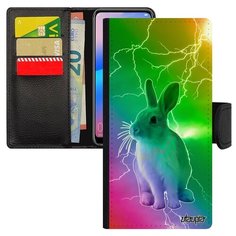 Чехол-книжка на смартфон Huawei P30 Lite французский дизайн Кролик Трус Пушистый Utaupia