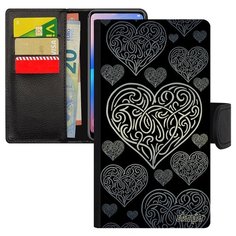 Чехол-книжка на смартфон Samsung Galaxy S10e французский дизайн Сердце Love Символ Utaupia