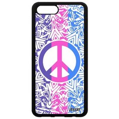 Чехол на смартфон Хонор V10 / View 10 французский дизайн Peace and Love Мандала Стрит-арт Utaupia