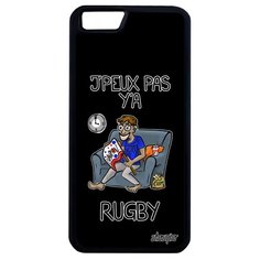 Чехол на смартфон Apple iPhone 6 6S Plus, "Не могу - смотрю регби!" Карикатура Болельщик Utaupia