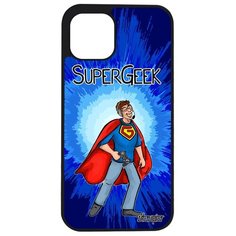Чехол на смартфон Apple iPhone 12 pro, "Супергик" Супергерой Смешной Utaupia